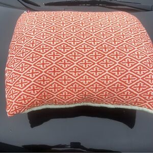 David Fussenegger Orange Cross Pattern Rectangle Pillow